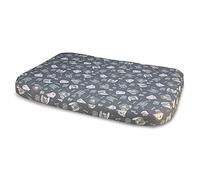 Arquivet Dog Bed in Pink and Grey - 90 x 65 x 9 cm - Dog Bed - Padded and comfortable bed - Can be washed - Pet Beds - Dog Cot