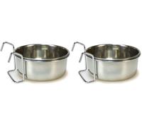 Arquivet Stainless Steel Bird Feeder with Hook - Bird Feeder - Bird Food Container - 150ml (Pack of 2)