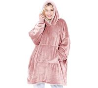 ARR ARR Eskimo Blush Pink Sherpa Fleece Hoodied Blanket Oversized Hoodied Blanket