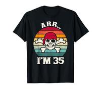 ARR.. I'm 35 Funny Vintage Skull 35 Year Old Birthday T-Shirt