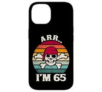 Arr.. I'm 65 Funny Vintage Skull 65 Year Old Birthday Case for iPhone 14