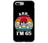 Arr.. I'm 65 Funny Vintage Skull 65 Year Old Birthday Case for iPhone 7 Plus/8 Plus
