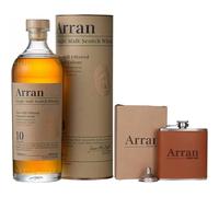 Arran 10 Year Old & Branded Hip Flask