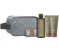 Arran Lochranza Mens Body Care and Shaving Gift Set with Lightweight Travel Wash Bag