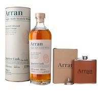 Arran Quarter Cask & Branded Hip Flask