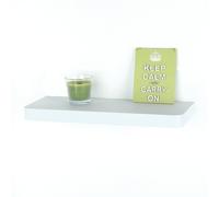 Core Products Arran Medium Chunky Floating Shelf Kit, White Shelving, Foil-Wrapped Finish