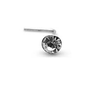 Arranview Jewellery 3 mm Austrian Crystal Nose Stud - 925 Sterling Silver