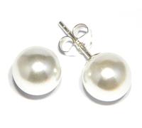 Arranview Jewellery 8 mm pearl stud earrings in sterling silver
