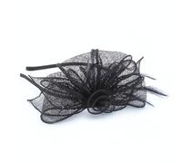 Arranview Jewellery Black Fascinator Alice Hair Band with stiffened net Loops and Feather tendrils