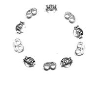 Arranview Jewellery Replacement Earring Butterfly Backs, Scrolls, Clasps (5 Pairs). 925 Sterling Silver and 5mm Wide