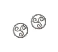 Arranview Jewellery Silver Celtic Design Round Stud Earring (7mm) - 925 Sterling Silver