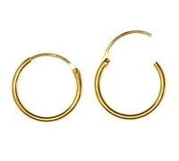 Arranview Jewellery Sterling silver hoop earrings 16mm gold plated finish