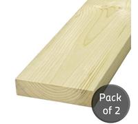 Arranwood 1.2M 9X2 Treated Timber Joist 225mm X 47mm C16 2Pack