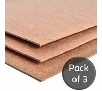 Arranwood Standard Hardboard - 3.2mm - 1220mm X 1220mm (4Ft X 4Ft) - Pack Of 3