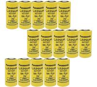 ARrase 15 Pcs/Set BR-2/3A BR-2/3ASSP 3V 1200mAh PLC Lithium Battery, Replacement for Panasonic BR-2/3A FANUC A98L-0031-0006