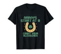 Arrays Start at 0 Count Your Blessings Coding Graphic T-Shirt