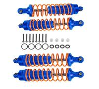 ARRCat 4PCS Full Aluminum Front Rear Shocks Upgrade Parts for 1/10 Arrma Bigrock 4X4 Senton 4X4 Granite 4X4 Vorteks 4X4 Typhon 4X4 RC Truck,Big Bore Hops Up,Replace AR330550 AR330551(NavyBlue)
