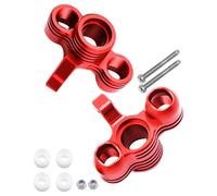 ARRCat for Arrma 1/5 KRATON 8S BLX,Outcast 8S BLX Upgrade Parts,2PCS Aluminum Front Knuckle Arms Upgrades Parts Hop-up for 1/5 Arrma Outcast/KRATON 8S BLX,Replace ARA330558,Red (Front)