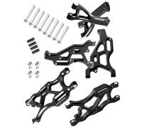 ARRCat RC Upgrades Part A Arms for 1/7 Arrma Felony 6S BLX,Limitless 6S BLX Infraction 6S BLX,1/8 Arrma Typhon 6S,6pcs Aluminum Front & Rear Suspension A Arms Set,Black