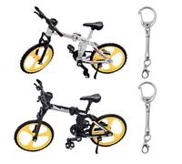 arrderly 2-Piece Bicycle Model, Mini Bicycle, Creative Simulation Model, Desktop Decoration Ornaments, Children's Bicycle Model Toy