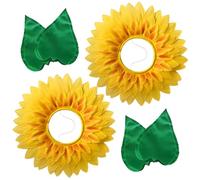 arrderly 2 Set Sunflower Hoods, Fun Creative Hats, Children'S Stage Performance Accessories, Party Performance Decorations, Role-Playing Props