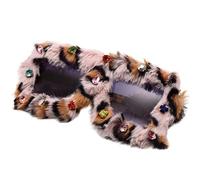 arrderly Leopard Print Plush Sunglasses, Women's Retro Eyeglasses, Stylish Fluffy Glasses, Funny Eyewear Decoration for Masquerade, Festival, Birthday Party