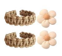 arrderly Pack of 2 Curtain Tiebacks, Hand Knitted Braided Curtain Holders, Lightweight Curtain Ties Set, Decorative Accessories for Home, Office, Christmas, Wedding, Home Decoration