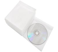 arrderly Pack of 50 CD DVD Protective Sleeves, Double Sided Standard Plastic Case, Premium CD Double Sided Plastic Sleeve for CD and DVD Storage Folders