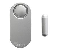 ARREGUI AL012 Home, Apartment, Office, Cupboard, Garage or Motorhome, Sensor, System with 2 Remote Controls, Window or Door Alarm with Siren, Silver, 9 x 4,3 x 1,3 cm