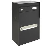 Arregui Bigpack Mail EP2014 Steel Parcel Box for Mail and Large Parcels Single Letter Box Black