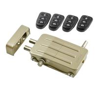 ARREGUI CI10D Invisible Security Door Lock with 4 Remote Controls | Anti-Theft | Anti Smash | Electronic Door Lock | Wireless Lock | Interior Lock | Gold