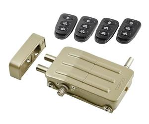 ARREGUI CI10D Invisible Security Door Lock with 4 Remote Controls | Anti-Theft | Anti Smash | Electronic Door Lock | Wireless Lock | Interior Lock | Gold