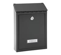 ARREGUI Civic E5724-C Steel Exterior Mailbox Size S (DIN A5) | Small Wall Mailbox | Single Mailbox | Easy to Install | Black