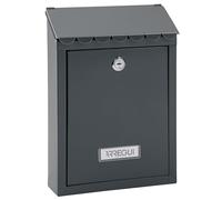 ARREGUI Civic E5725-C Steel Exterior Letterbox Size S (DIN A5) | Small Wall Letterbox | Single Mailbox | Easy to Install | Anthracite