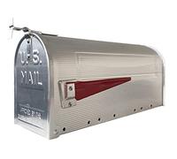 Arregui E2101 American Style Aluminium Single Mailbox, Stainless Steel, L (Magazines and C4 Envelopes) - 22 x 48 x 17 cm