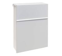 Arregui Figure E6701 Exterior Steel, Size Mail & Magazines, Capped Lock, Medium Wall Mailbox, Rain Resistant, Easy to Install, White, Tamaño M (DIN A4) -36 x 26.8 x 10cm