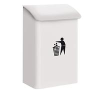 Arregui M283312 E-6101 Wall-Mounted Bin, Colour: White