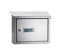 Arregui Maxi Letter Box with Letter Entrance on The Back - Aluminium - Size M (A4) - Stainless Steel Mirror Effect - V4077