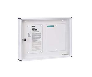ARREGUI PAN-41 Aluminium for 2 DIN A4 Sheets Weatherproof Display Case Magnetic Information Box with Key Information Board 8 Magnets Including 35 x 48 x 5 cm White