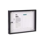 Arregui PAN44 Aluminium and Methacrylate Notice Panel for 2 DIN A4 Sheets, Black