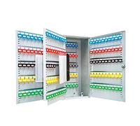 ARREGUI PL300 Steel Cabinet, Adjustable and Numbered Hook Racks, Key List Writeable Keyrings, 55 x 38 x 20.5 cm, Light Grey, Gray, 300 Schlüssel