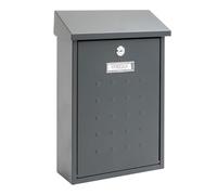 ARREGUI Premium E5605 Outdoor Steel Letterbox Size M (A4 and Magazines) | Medium Wall Letterbox | Single Mailbox | Rainproof | Easy to Install | Anthracite