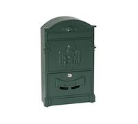 Arregui Residencia D-2151/V Classic Style Aluminium Single Mailbox, Size M (DIN A4), Green