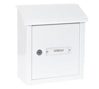 ARREGUI V4091 Letter Box for Doors or Gates Interior, Letter Pickup Mouth, 23 x 4 cm, Size S (DIN A5 Mail), Weatherproof, Easy to Install, White