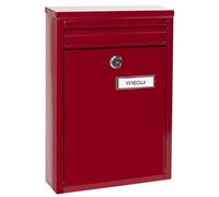 Arregui Zaguan Zaguán E5756 Exterior Steel Size Small Wall Mailbox | Letter Box with Back Mouth | Rain Proof | Easy to Install | Red, Tamaño S (Correo DIN A5) -32 x 22 x 8 cm