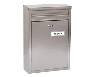ARREGUI Zaguán E5757 Stainless Steel Exterior Mailbox Size S (DIN A5) | Small Wall Mailbox | Mailbox with Back Mouth Letter Collection | Rain | Anti-Corrosion | Stainless Steel