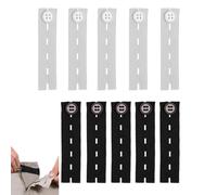 ArrErr 10 Pack Button Extenders Adjustable Elastic Waist Extenders with 5 Buttonhole Connector Straps Waistband for Pants Trousers Dress Jeans Pregnancy Clothes Weight Fluctuation Post-Meal Comfort
