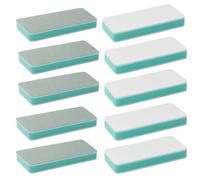 ArrErr 10 Pack Jewelry Buffing Blocks, Silver Polishing Blocks, Shiny Silver Ring Block, Double Sided Sanding Sticks for Boho Wood Bead Bracelets, C
