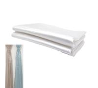 ArrErr 2 Pack Blackout Curtains Dust Cover Protector 20'' x 110'' Dust-Proof Clear Plastic Bag Dust Bags for Bedroom 84 inches Long Blackout Curtain Thermal Drapes Darkening Semi Sheer Linen Curtain