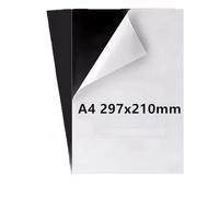 ArrErr 2 Pack Magnetic Sheets with Adhesive Backing Sticker A4 Size 1.5mm Thick Cut to Fit Strong Magnetic Squares Strips for Whiteboard Fridge Science Education Planning Organization DIY Art Project